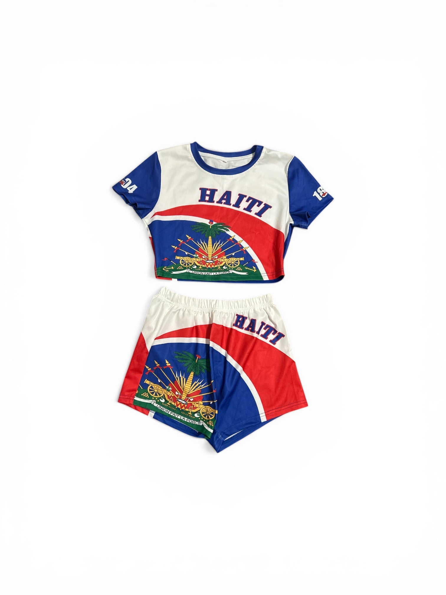 Haitian 1804 Crop Top & Short set Youth/ Teen Summer Wear
