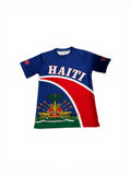 Haiti Flag T-Shirt ( 1804 Sleeve Design) Medium only/ Haitian Pride Collection
