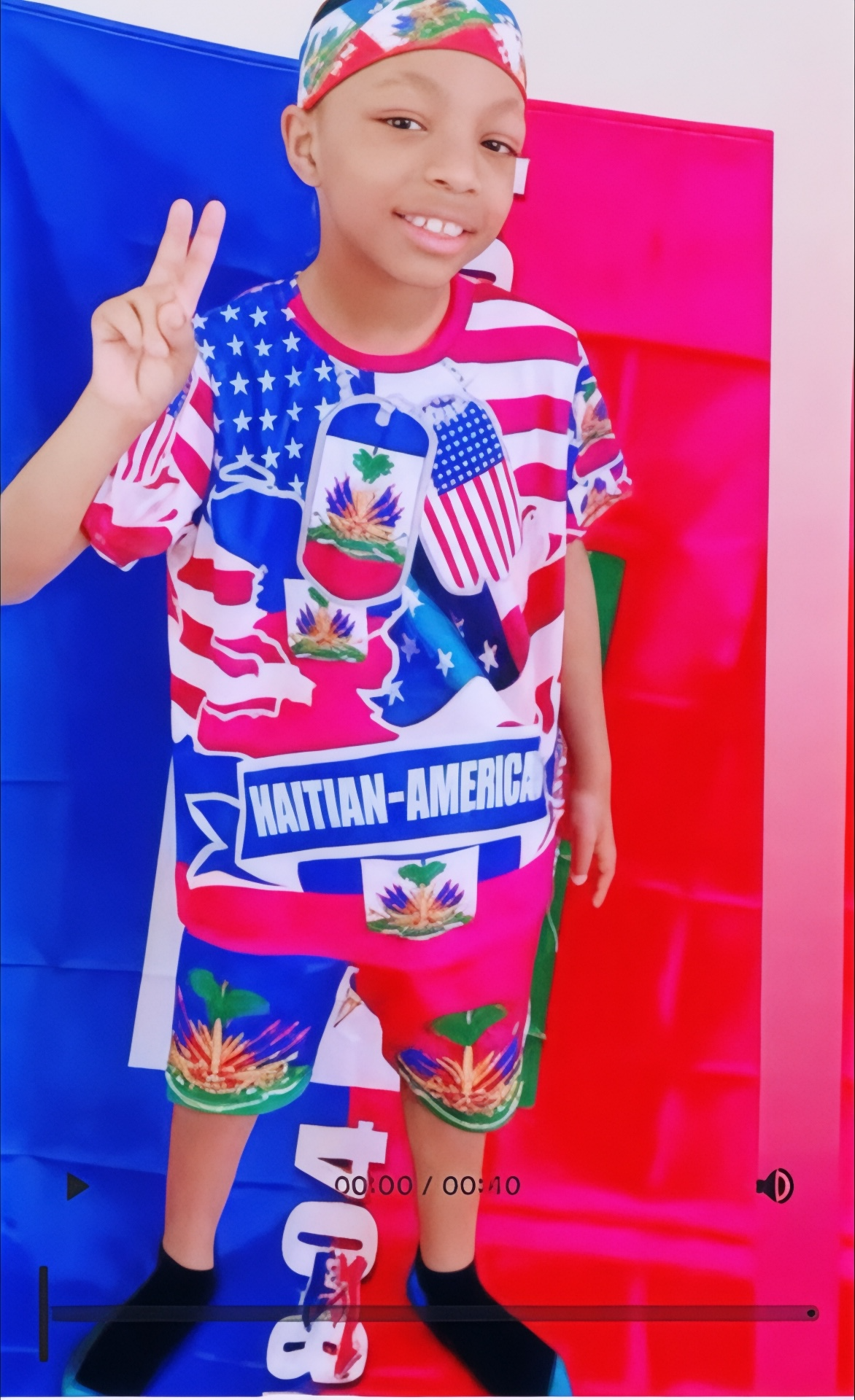 Haitian-American Flag T-Shirt – Cultural Pride Collection (Unisex)