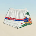 Women's Haitian Flag Shorts/ Stretchy Summer Bottom