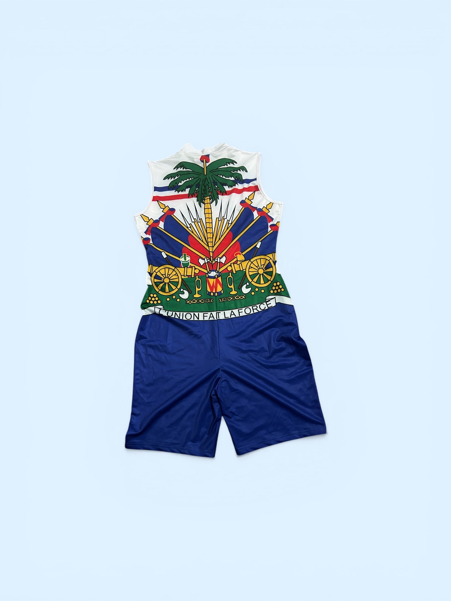 Haitian Flag One Piece Outfit/ Haitian Pride Collection